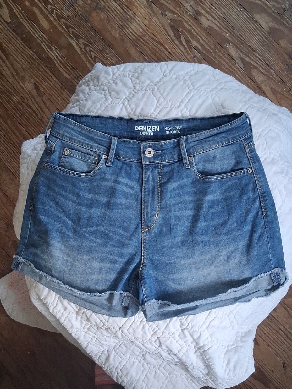 Levi High Rise Denim Shorts